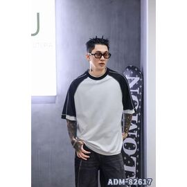 Футболка чоловіча ADM82617 white-black р.M-3XL "2BRO" недорого оптом від прямого постачальника