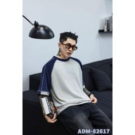 Футболка чоловіча ADM82617 white-blue р.M-3XL "2BRO" недорого оптом від прямого постачальника