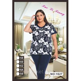 Фотография Костюм женский домашний батал р-ры 58-66 "FLOWER" купить недорого от прямого поставщик