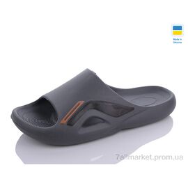 Фотография Шлепки мужские пляжные Лето 131 графіт-old (8 пар р.41-45) "Крок" недорого оптом от прямого поставщика