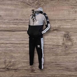 Костюм дитячий спортивний на хлопчика SV1241 black-l.grey р.3-7 "WHITE" недорого оптом від прямого постачальника