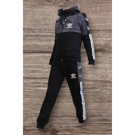 Костюм дитячий спортивний на хлопчика SV1246 black-grey р.3-7 "WHITE" недорого оптом від прямого постачальника