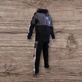 Костюм дитячий спортивний на хлопчика SV1257 black-d.grey р.12-16 "WHITE" недорого оптом від прямого постачальника