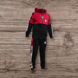 Костюм дитячий спортивний на хлопчика SV1258 black-red р.12-16 "WHITE" недорого оптом від прямого постачальника