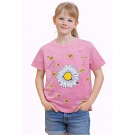 Фотография Футболка детская на девочку SV1300 pink р.7-12 "WHITE" недорого оптом от прямого поставщика