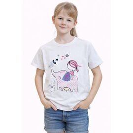 Фотография Футболка детская на девочку SV1302 white р.7-12 "WHITE" недорого оптом от прямого поставщика