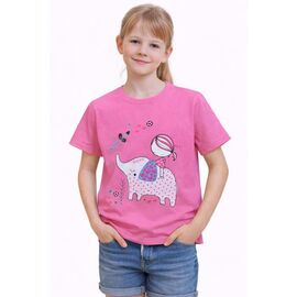 Фотография Футболка детская на девочку SV1303 pink р.7-12 "WHITE" недорого оптом от прямого поставщика