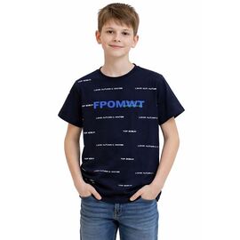 Фотография Футболка детская на мальчика SV1317 navy р.7-12 "WHITE" недорого оптом от прямого поставщика