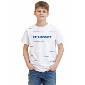 Фотография Футболка детская на мальчика SV1318 white р.7-12 "WHITE" недорого оптом от прямого поставщика