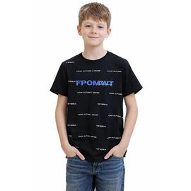 Фотография Футболка детская на мальчика SV1319 black р.7-12 "WHITE" недорого оптом от прямого поставщика