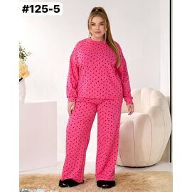 Фотография Костюм женский 125-5 pink р.46-56 "ZLATA" недорого оптом от прямого поставщика