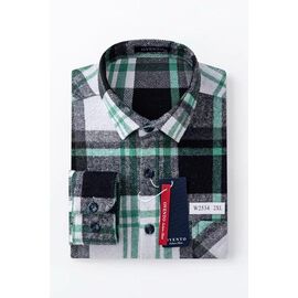 Фотография Рубашка мужская 7140 green р.XL-5XL "ROLADA" недорого оптом от прямого поставщика