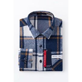 Фотография Рубашка мужская 7142 navy р.XL-5XL "ROLADA" недорого оптом от прямого поставщика