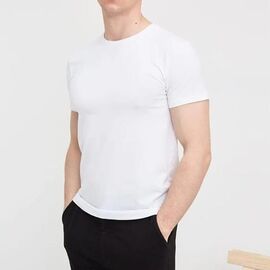 Фотография Футболка мужская 7152 white р.M-2XL "ROLADA" недорого оптом от прямого поставщика