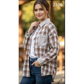 Сорочка жіноча 2106 brown р.one size "Met&March" недорого оптом від прямого постачальника