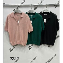 Фотография Футболка женская 2222 beige р.one size "Met&March" недорого оптом от прямого поставщика