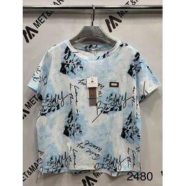 футболка жіноча 2480-12 l.blue р.one size "Met&March" недорого оптом від прямого постачальника