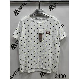 футболка жіноча 2480-6 white р.one size "Met&March" недорого оптом від прямого постачальника