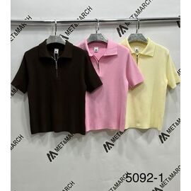 футболка жіноча 5092-1 yellow р.one size "Met&March" недорого оптом від прямого постачальника