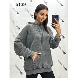 Худі жіноче 5139 grey р.one size "Met&March" недорого оптом від прямого постачальника