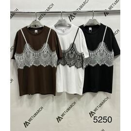 Фотография Футболка женская 5250 brown р.one size "Met&March" недорого оптом от прямого поставщика