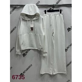 Костюм спортивний жіночий теплий 6735 white р.S-L "Met&March" недорого оптом від прямого постачальника