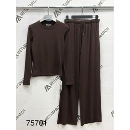 Костюм жіночий 7570 brown р.S-L "Met&March" недорого оптом від прямого постачальника
