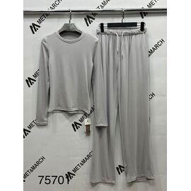 Костюм жіночий 7570 grey р.S-L "Met&March" недорого оптом від прямого постачальника