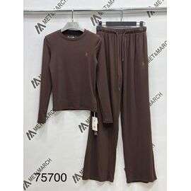Костюм спортивний жіночий теплий 75700 brown р.S-L "Met&March" недорого оптом від прямого постачальника