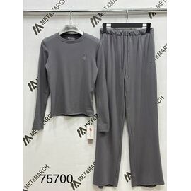 Костюм спортивний жіночий теплий 75700 d.grey р.S-L "Met&March" недорого оптом від прямого постачальника