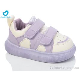 Фотография Кроссовки детские модные Весна/осень 7199-1А фіолет (6 пар р.26-30) "Comfort-baby" недорого оптом от прямого поставщика