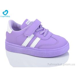 Фотография Кроссовки детские модные Весна/осень 312 фіолет (27-32) (8 пар р.27-32) "Comfort-baby" недорого оптом от прямого поставщика