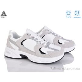 Фотография Кроссовки женские модные  N300-13 шкіра піна (8 пар р.36-41) "STILLI Group" недорого оптом от прямого поставщика