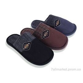 Фотография Тапки мужские домашние Весна/осень L1882 mix (12 пар р.41-46) "Elmob" недорого оптом от прямого поставщика