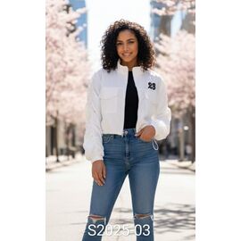 Куртка жіноча S2025-03 white р.one size "Met&March" недорого оптом від прямого постачальника