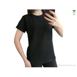 Фотография Футболка женская Лето 50 чорний (4 шт. р.сетка XL-4XL) "Sport style" недорого оптом от прямого поставщика