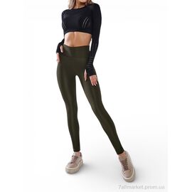 Лосінси жіночі Весна/осінь 05-1 хакі (5 шт. р.сіткаS-2XL) "Sport style" недорого оптом від прямого постачальника