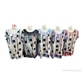 Фотография Футболка женская Лето Л880 mix (3 шт. р.сетка 52-54) "Sport style" недорого оптом от прямого поставщика