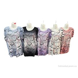 Фотография Футболка женская Лето Л881 mix (3 шт. р.сетка 52-54) "Sport style" недорого оптом от прямого поставщика