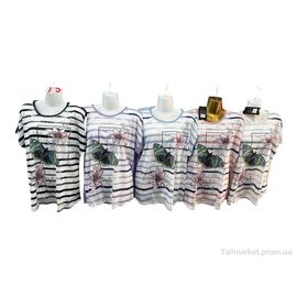 Фотография Футболка женская Лето A017 mix (3 шт. р.сетка 54-58) "Sport style" недорого оптом от прямого поставщика