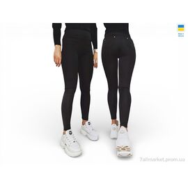 Лосінси жіночі Весна/осінь 5031 чорний (4 шт. р.сіткаXL-4XL) "Sport style" недорого оптом від прямого постачальника
