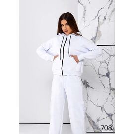 Фотография Костюм спортивный женский тёплый 708 white р.44-50 "DORA" недорого оптом от прямого поставщика