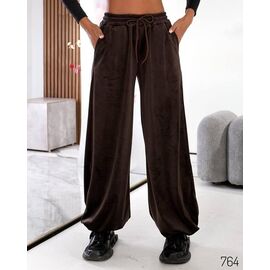 Фотография Штаны спортивные женские 764 brown р.42-52 "DORA" недорого оптом от прямого поставщика