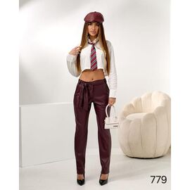 Фотография Штаны женские 779 wine р.42-56 "DORA" недорого оптом от прямого поставщика