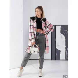 Сорочка жіноча 963 pink р.42-48 "DORA" недорого оптом від прямого постачальника