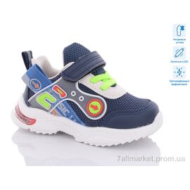 Фотография Кроссовки детские модные  9889E LED (8 пар р.21-26) "Xifa kids" недорого оптом от прямого поставщика