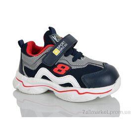 Фотография Кроссовки детские модные Весна/осень XF01-YF638-1K (8 пар р.21-26) "Xifa kids" недорого оптом от прямого поставщика