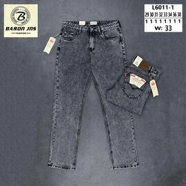 Фотография Джинсы мужские L6011-1 grey р.29-38 "God Baron" недорого оптом от прямого поставщика
