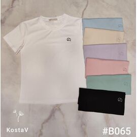 Фотография Футболка женская B065 mix р.46-48 "Kosta" недорого оптом от прямого поставщика