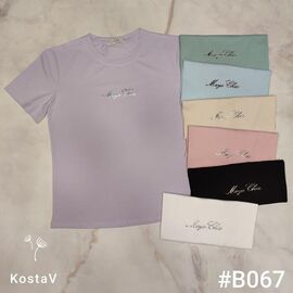 Фотография Футболка женская B067 mix р.46-48 "Kosta" недорого оптом от прямого поставщика